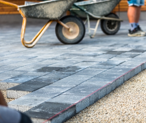 Patio and Driveways